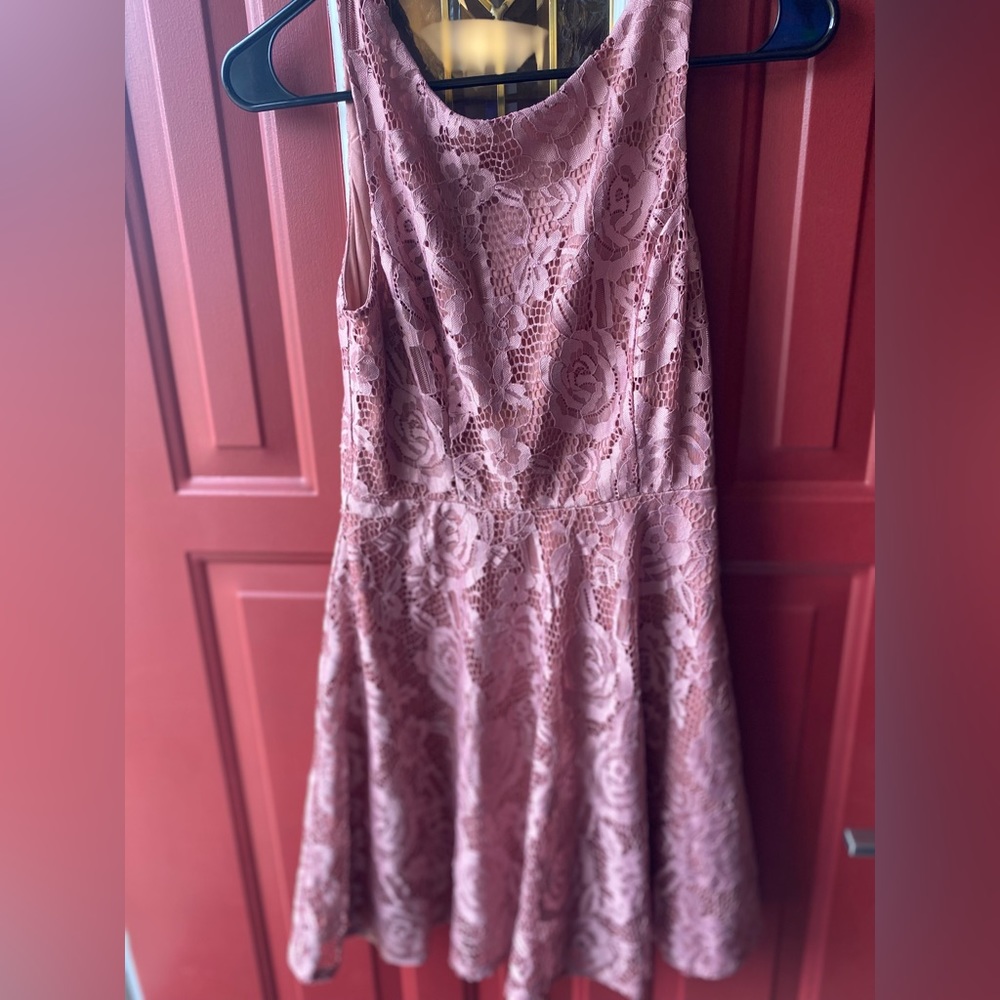 Speechless small floral lace dress, pink cocktail